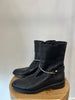 Balenciaga black flat boot