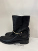 Balenciaga black flat boot