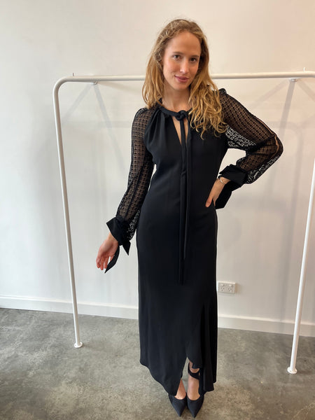 Roland Mouret black longsleeve dress