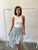 Tiered Asymmetric Skirt