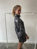 Rixo Sequin Bardot Dress