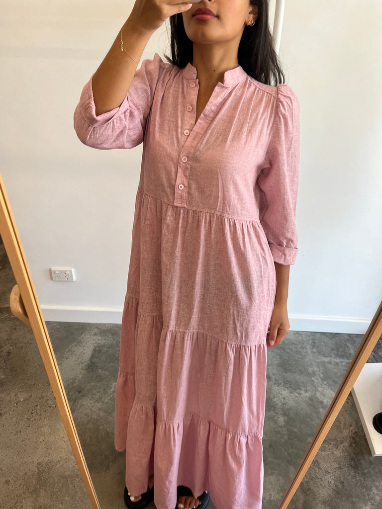 Morrison Pink Linen Dress