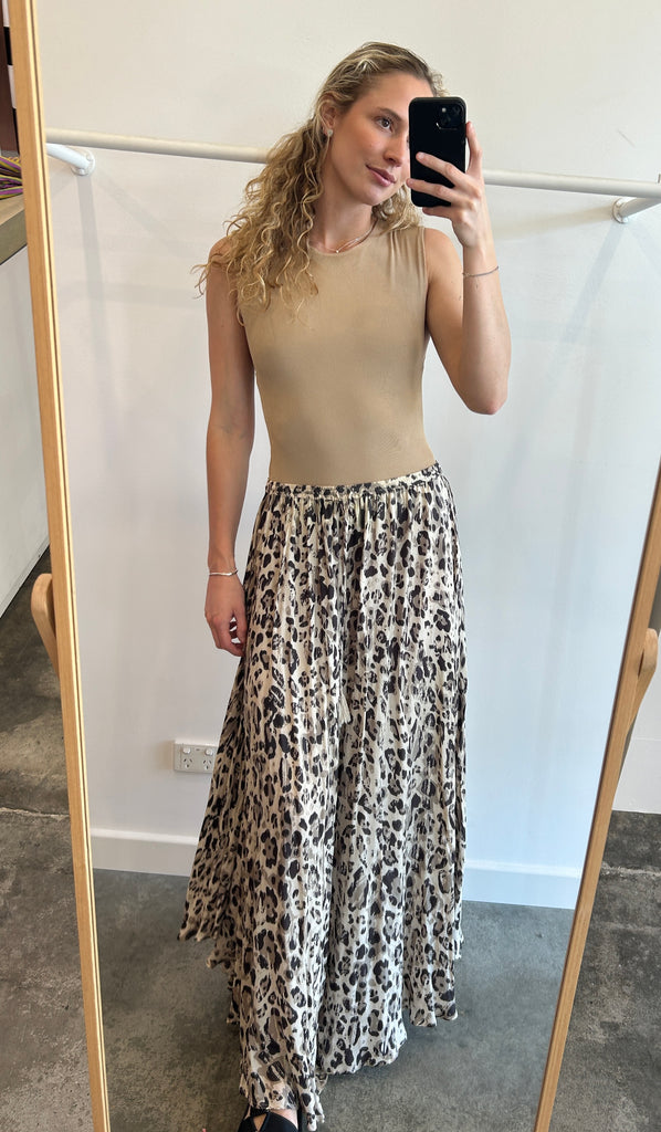 Spell Leopard Skirt