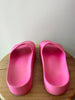 Balenciaga pink rubber slides