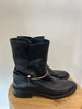 Balenciaga black flat boot