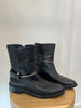 Balenciaga black flat boot