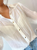 Ministry of Style White Sheer Blouse