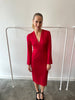 Red Long Sleeve Dress