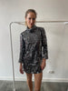 Rixo Sequin Bardot Dress