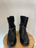 Balenciaga black flat boot