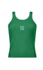 Monogram Tank- Deep Green