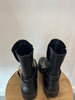 Balenciaga black flat boot