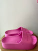 Balenciaga pink rubber slides