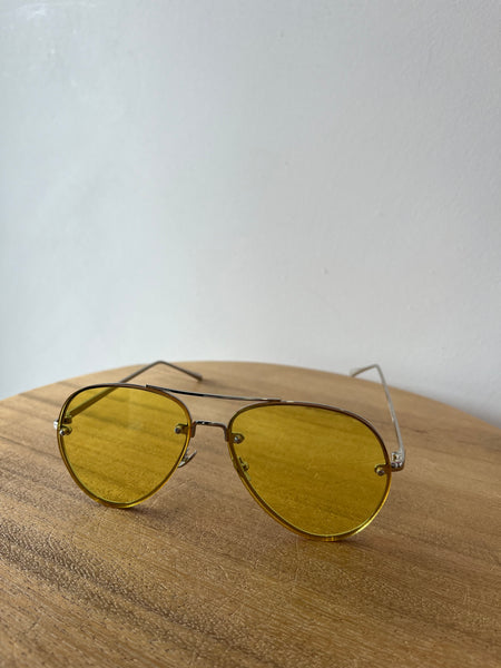 Shevoke Yellow Lens Aviators