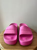 Balenciaga pink rubber slides