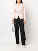 BALMAIN Wool Double Breasted Blazer-Pink